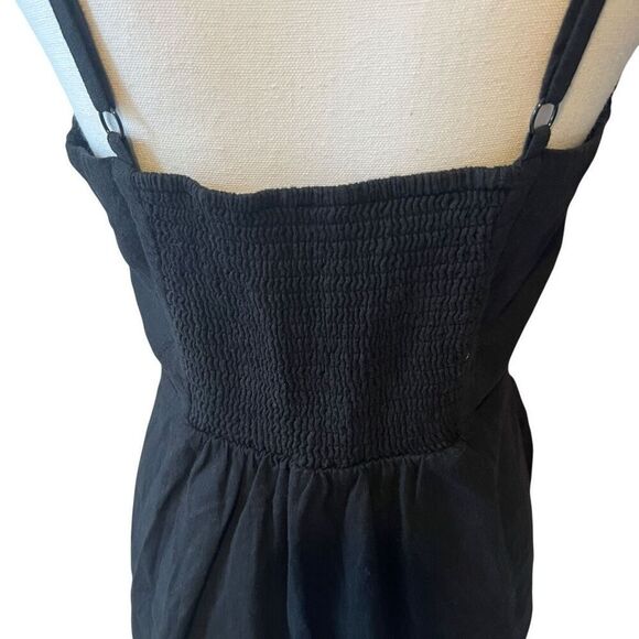 NWOT Old Navy Black Linen Sundress Size Large Petite - Picture 5 of 7